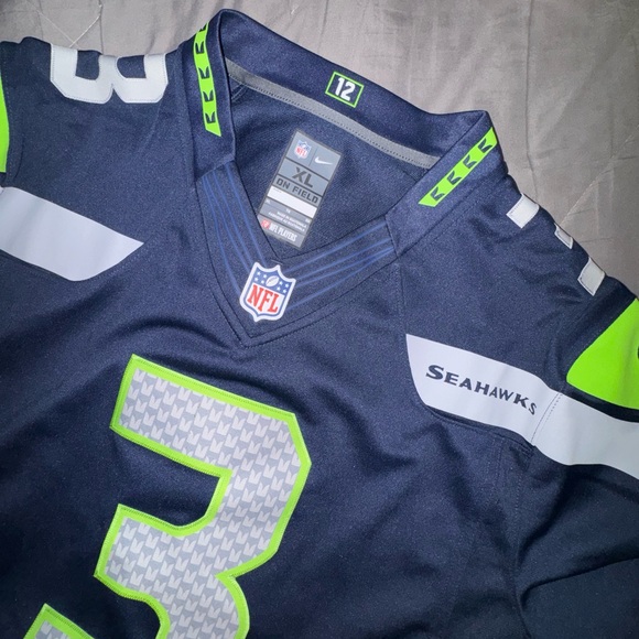 NIKE RUSSELL WILSON SEATTLE SEAHAWKS JERSEY - Picture 2 of 4